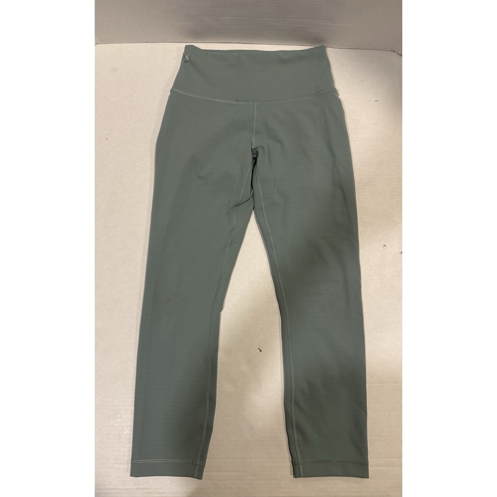 Lululemon Capri Crop Leggings Athletic Sage Green Women's Size 6